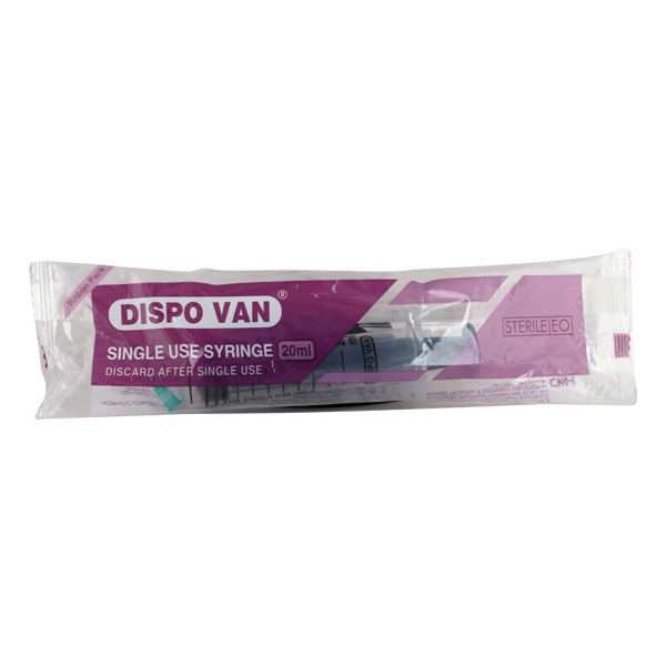 Dispo Van Syringe with Needle 20ml