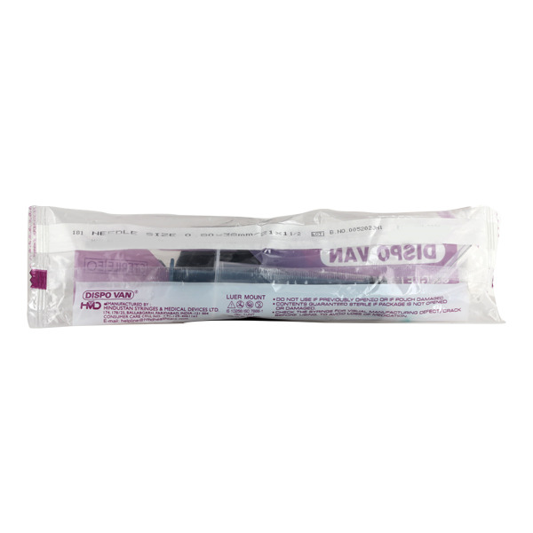Dispo Van Syringe with Needle 20ml