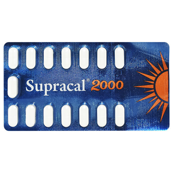 Supracal 2000 Tablet 15's used to improve muscle and bone strength