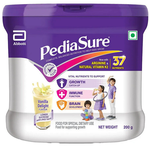 PediaSure Vanilla Delight Kids Nutrition Powder 200g (Jar)