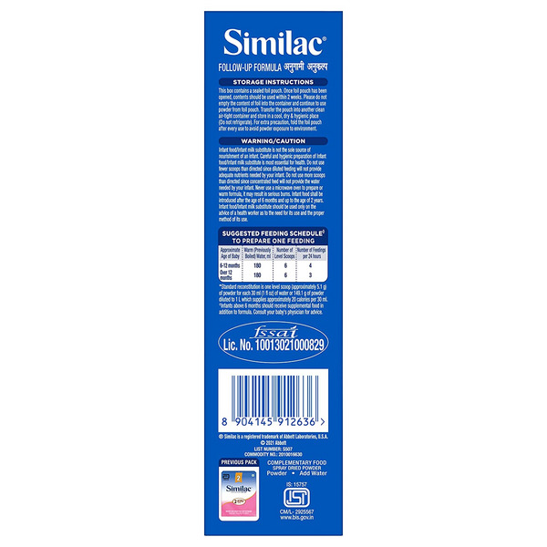Similac 2 Follow-Up Formula Powder 400g Refill Pack (after 6 months)