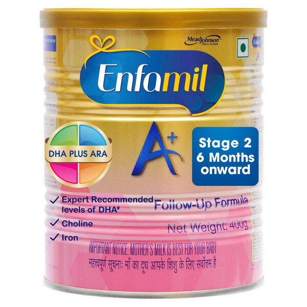 Enfamil A+ Stage 2 Infant Follow-Up Formula 400g Tin (6 to 12 months)