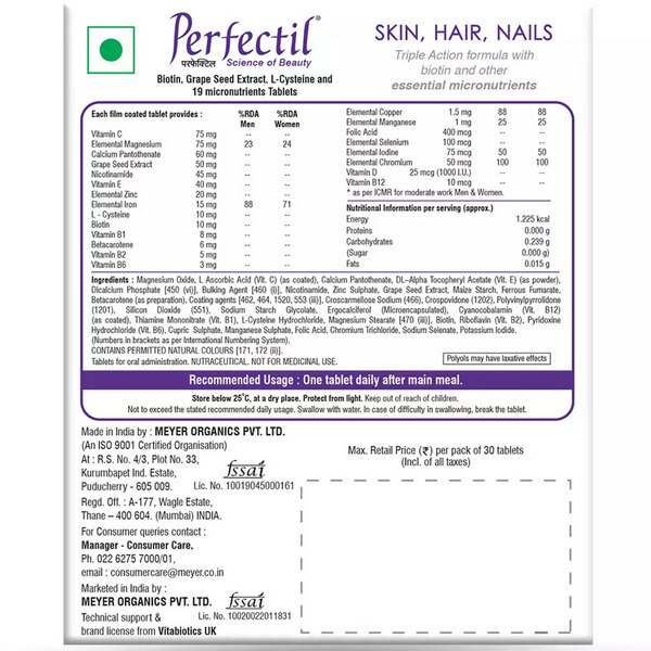 Perfectil Supplement Tablet 30's
