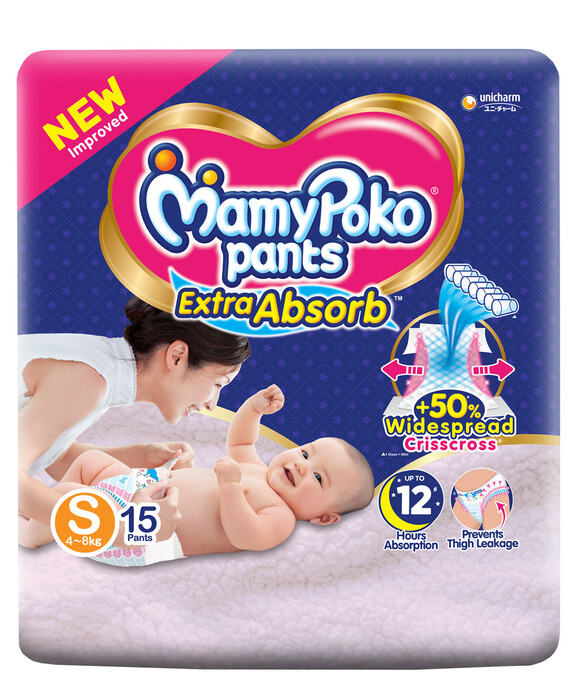 MamyPoko Pants Extra Absorb Diapers Small 15's