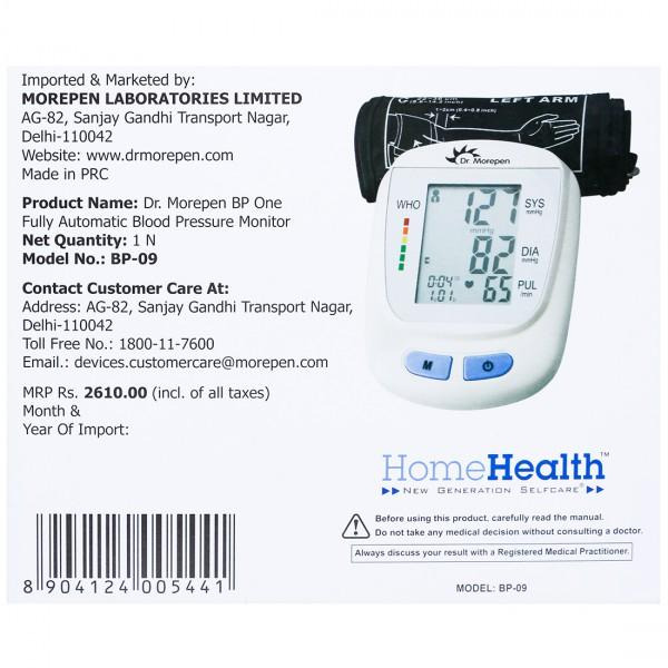 Dr. Morepen BP-09 Digital Blood Pressure Monitor