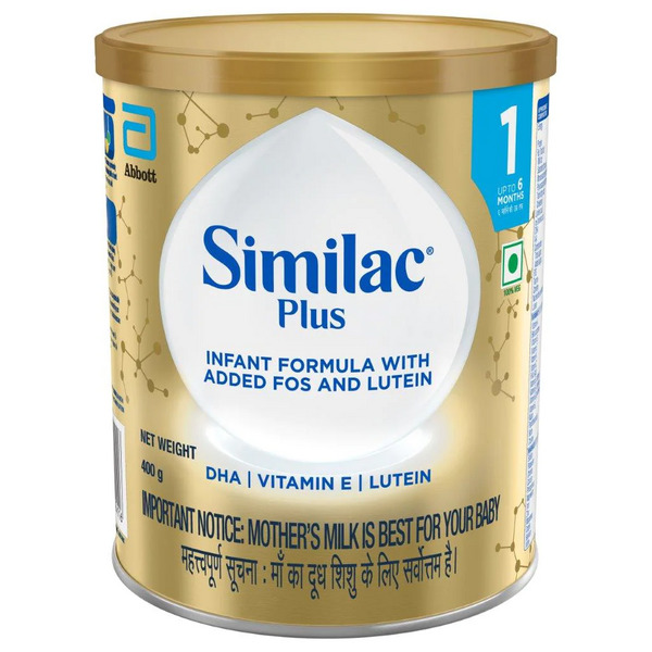 Similac Plus Stage 1 Infant Formula Powder 400g Tin