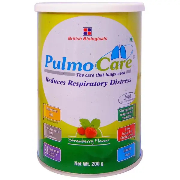 Pulmocare Strawberry Flavoured Powder 200g (Tin)