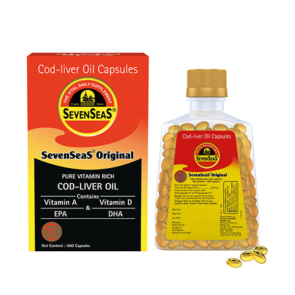 Seven Seas Original Cod-Liver Oil Capsule 500's