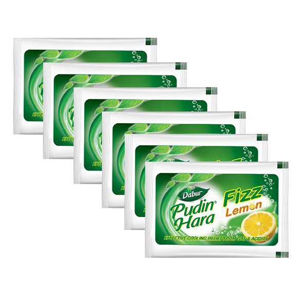 Dabur Pudin Hara Lemon Fizz Sachets 5g x 6's