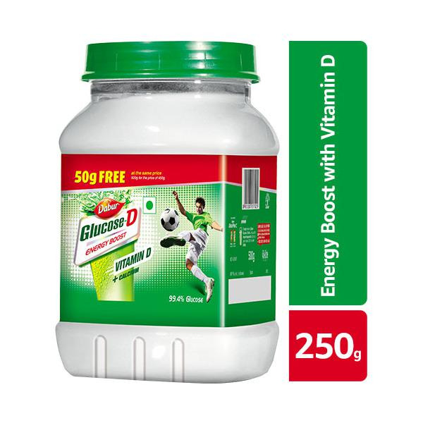 Dabur Glucose-D Powder 250g (Pet Jar)