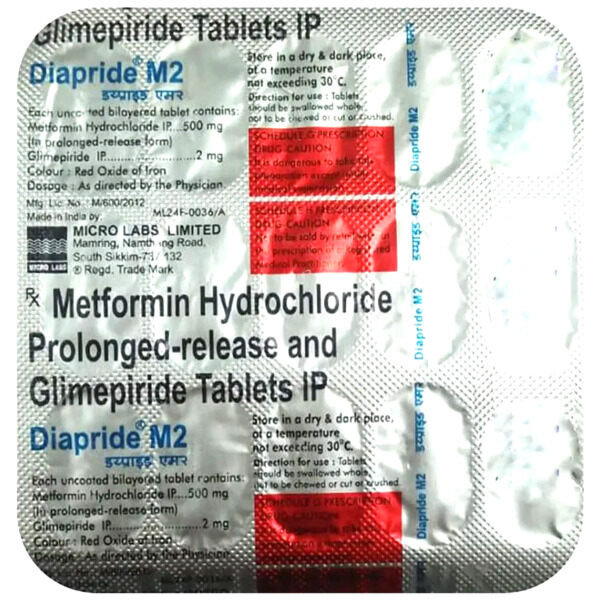 Diapride M2 Tablet 15's