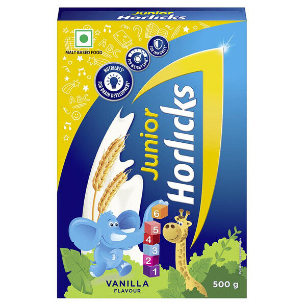 Junior Horlicks Vanilla Nutrition Drink 500g (Refill Pack)