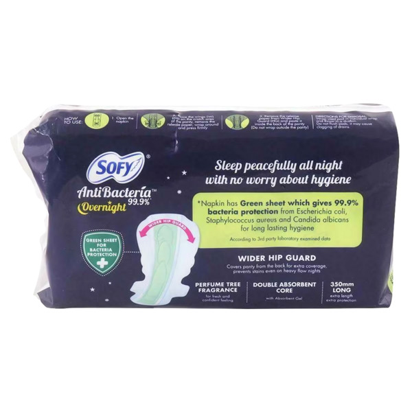 Sofy Antibacteria Overnight Sanitary Pads XXL 5's