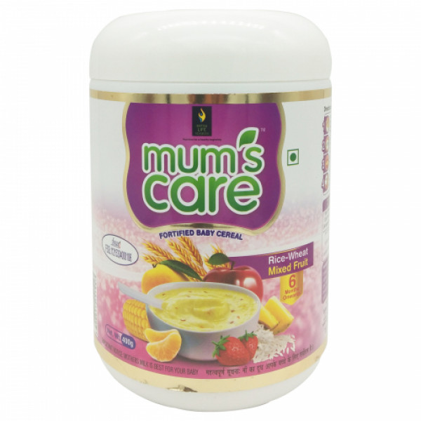 Mum's Care Rice Wheat Mixed Fruit Fortified Baby Cereal 400g (Jar)