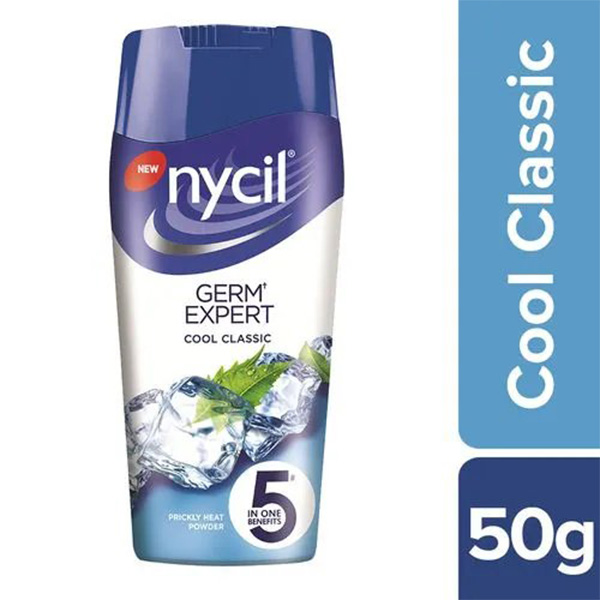 Nycil Germ Expert Cool Classic Prickly Heat Powder 50g