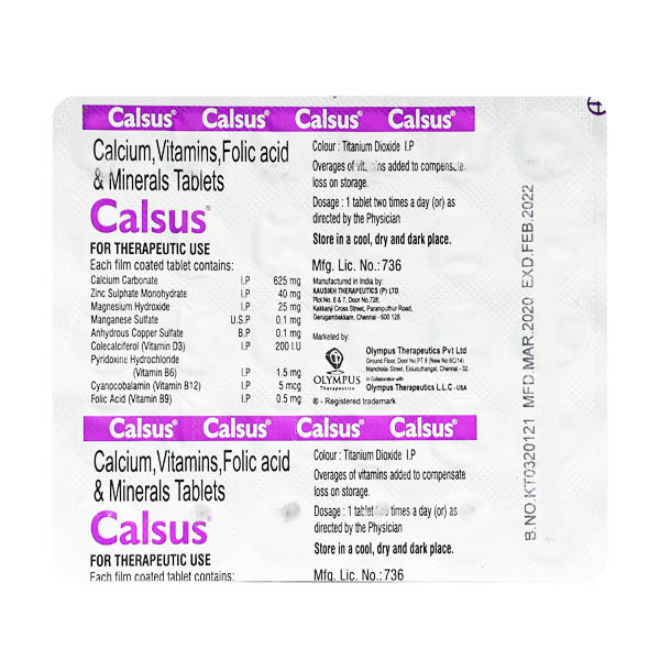 Calsus Tablet 30's