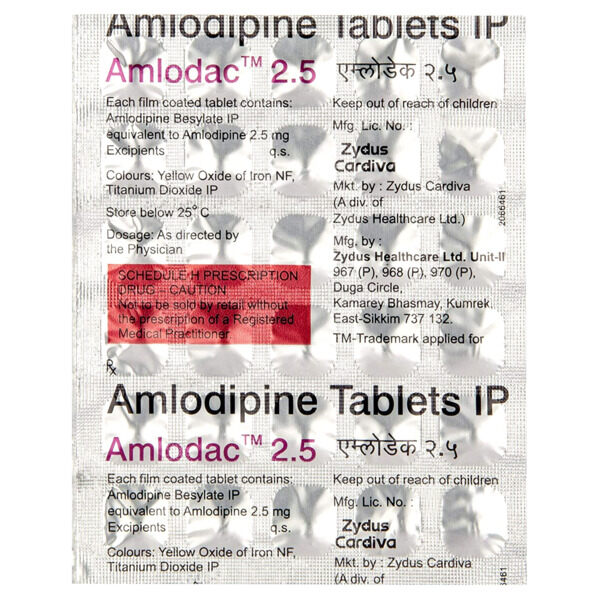 Amlodac 2.5 Tablet 30's
