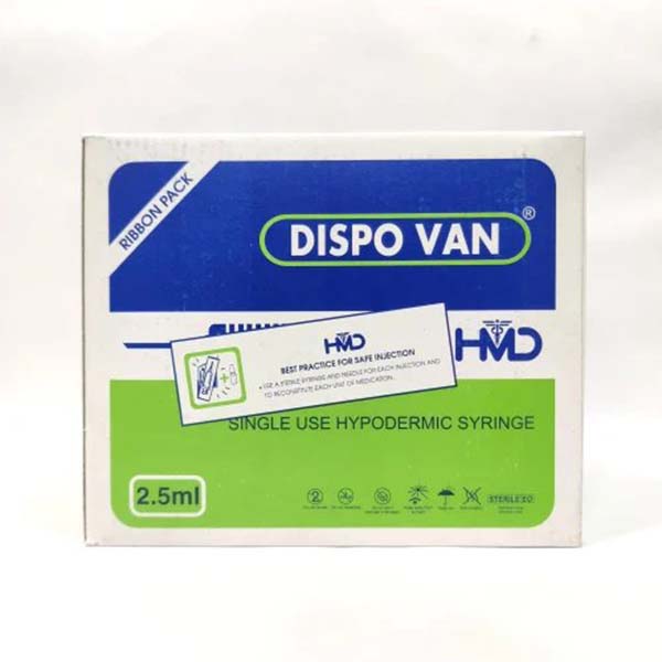 Dispo Van Syringe with 24G Needle 2.5ml