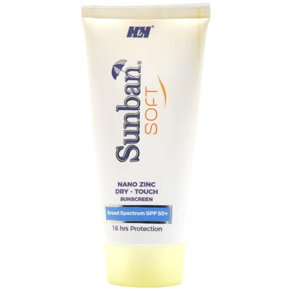 Sunban Soft SPF 50+ Nano Zinc Dry-Touch Sunscreen Gel 75g