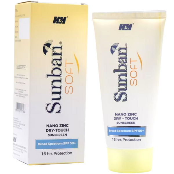 Sunban Soft SPF 50+ Nano Zinc Dry-Touch Sunscreen Gel 75g