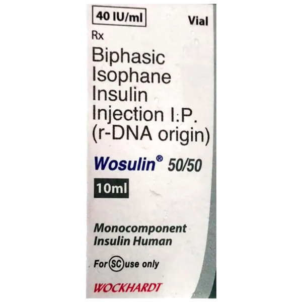 Wosulin 50/50 40IU/ml Injection 10ml