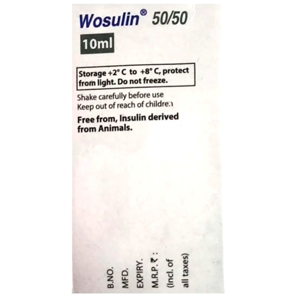 Wosulin 50/50 40IU/ml Injection 10ml
