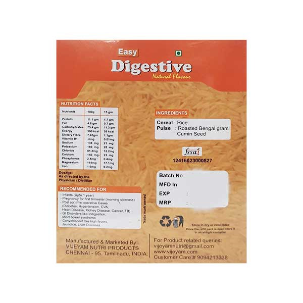 Vijeyam Easy Digestive Nutritional Powder Natural Flavour 400g
