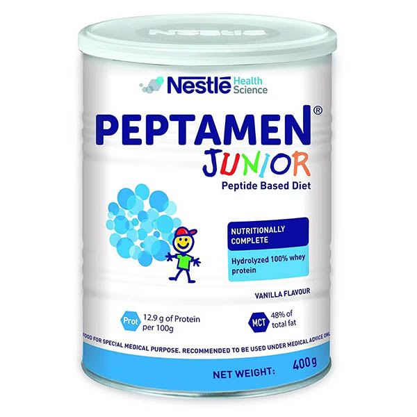Nestle Peptamen Junior Peptide Based Diet Vanilla Flavour Powder 400g (Tin)